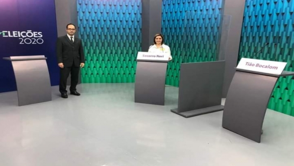 Na TV Acre, Socorro Neri responde perguntas sobre a situação de Rio Branco